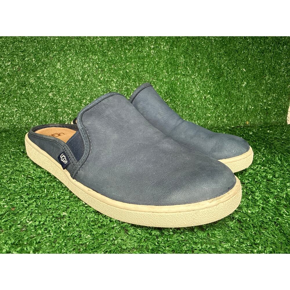 UGG Gene Slip On Leather Mule Shoe Blue Women’s Size 9.5